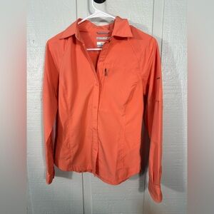 Columbia Women’s Orange Long Sleeve Shirt Size XS EUC